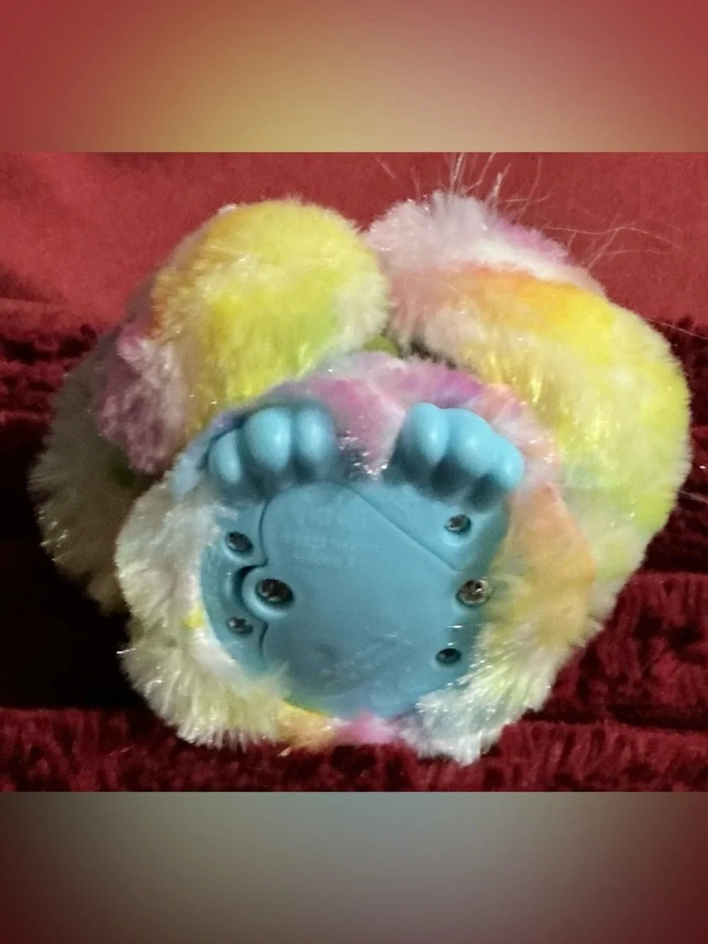 Plush Talking Furby Small Kids Toy with Rainbow Fur and Big Eyes